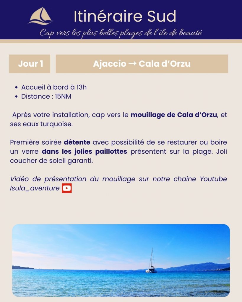 Croisière en Corse - itinéraire Sud 02